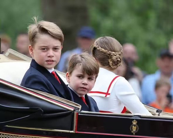 Prince Louis, centre, enjoys vegetables with his favourite food an unusual choice (Image: Getty Images)